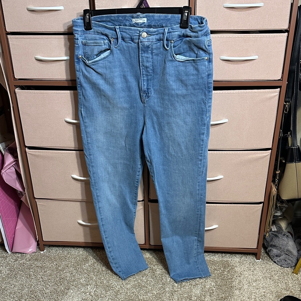 Good American High Rise Blue Jeans - Picture 1 of 2